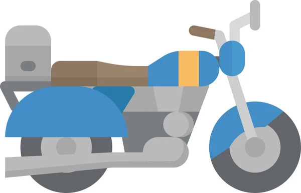 Moto Moto Icono Motocicleta Estilo Plano — Archivo Imágenes Vectoriales