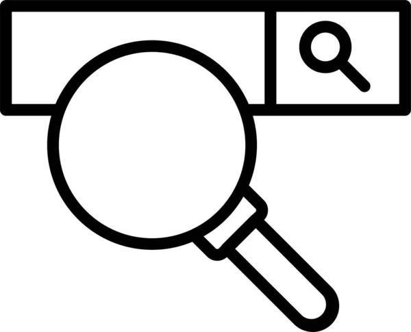 Ikona Strony Przeglądarek Internetowych Zarysie — Wektor stockowy