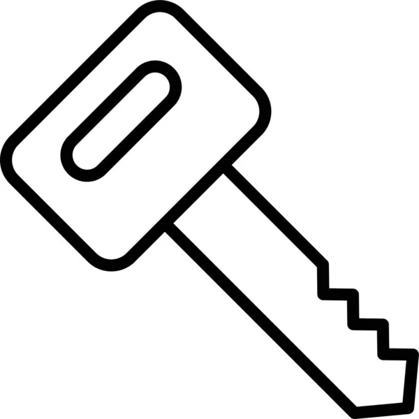 Nyckel Lösenord Passkey Ikon — Stock vektor