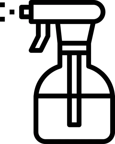 Flaska Ren Rengöring Ikon Kontur Stil — Stock vektor
