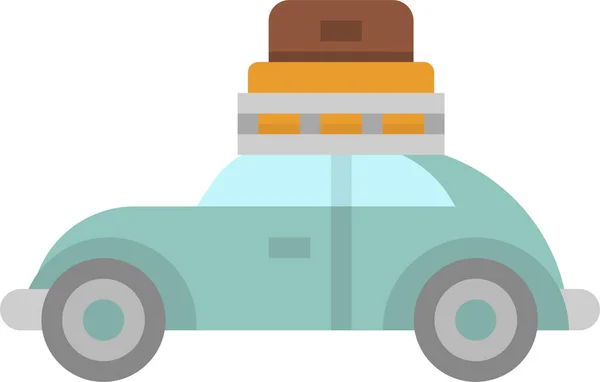 Icône Transport Voiture Transport Dans Style Plat — Image vectorielle