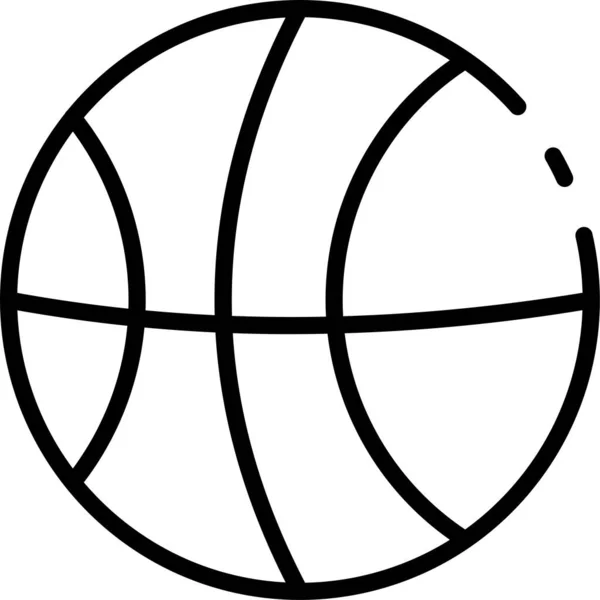 Basketbol Sporu Simgesi — Stok Vektör