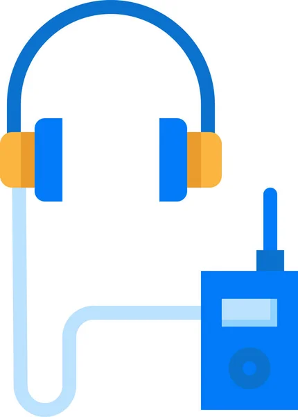 Écouteurs Audio Icône Électronique — Image vectorielle