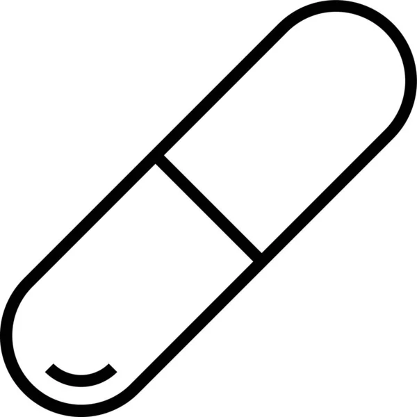 Pill Drugs Medicine Icon — Stock Vector