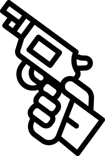 Икона Спортивного Оружия Стиле Абриджа — стоковый вектор
