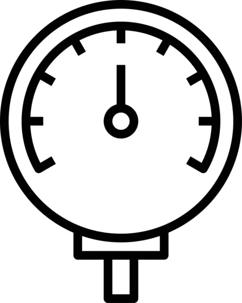 Meter Performance Measure Icon — Stock Vector