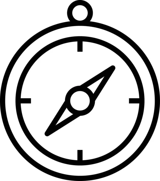 Значок Навигации Gps Стиле Наброска — стоковый вектор