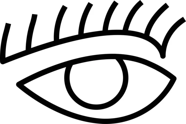 Augenbrauen Wimpern Symbol — Stockvektor