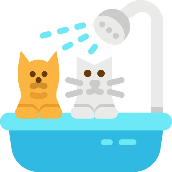 Nettoyage Chien Toilettage Icône Dans Catégorie Pet Vet — Image vectorielle