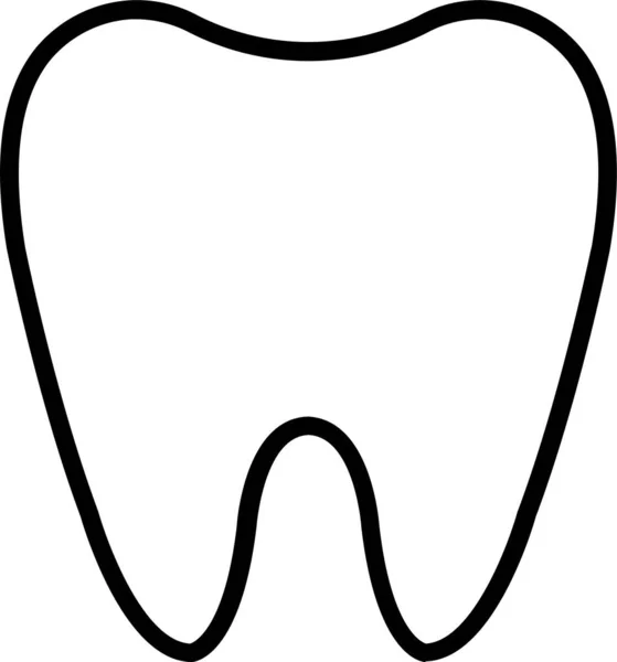 Medicinsk Tandläkare Tandläkare Ikon Kontur Stil — Stock vektor