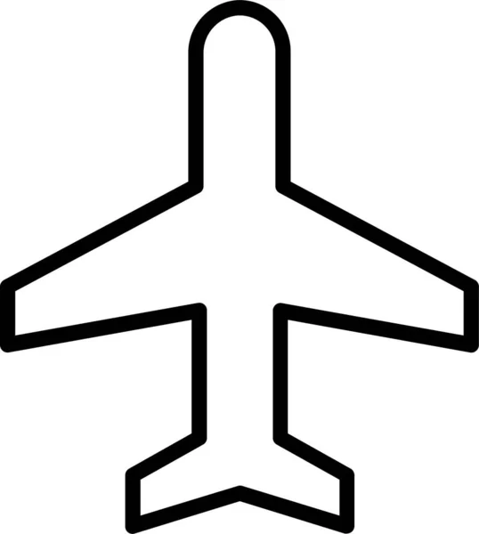 Frachtflugzeug Symbol Umriss Stil — Stockvektor