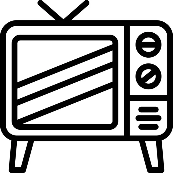 Televizyon Sineması Simgesi — Stok Vektör