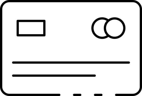 Carte Bancaire Icône Crédit — Image vectorielle