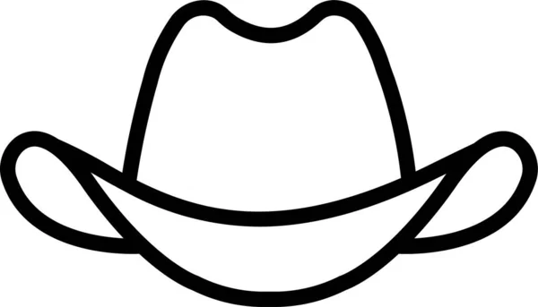 Sombrero Hombre Icono Moda — Vector de stock