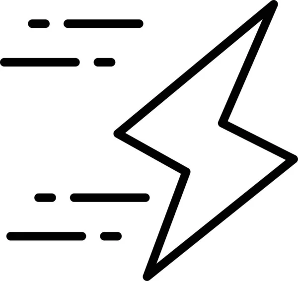 Zaklamp Elektriciteit Pictogram — Stockvector