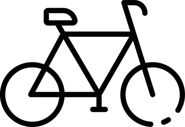 Bicicleta Bicicleta Icono Del Vehículo — Archivo Imágenes Vectoriales
