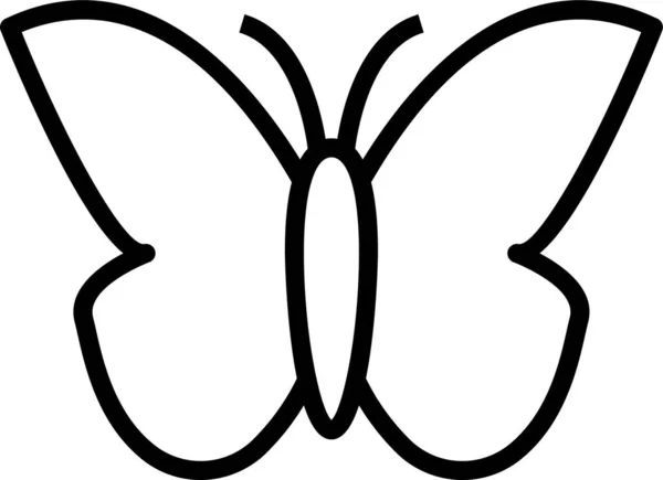 Mariposa Insecto Insecto Icono — Vector de stock