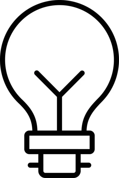 Icona Illuminazione Della Tecnologia Elettrica — Vettoriale Stock