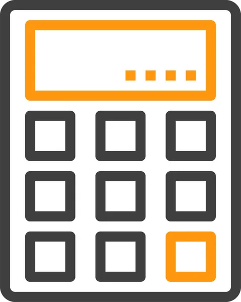 Ikona Nagród Biznesowych Kalkulatora Zarysie — Wektor stockowy