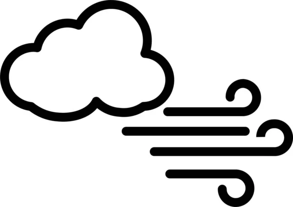 Ikona Dešťové Bouře — Stockový vektor