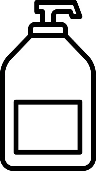 Μπουκάλι Καθαριστικό Εικονίδιο Καθαρισμού Στυλ Περίγραμμα — Διανυσματικό Αρχείο