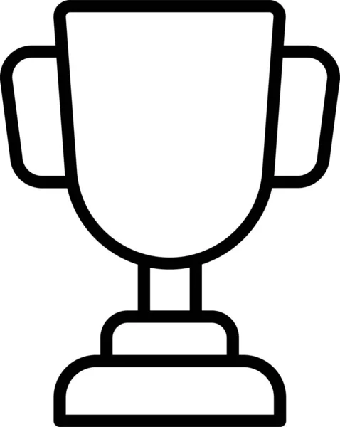 Значок Призового Трофея Стиле Наброска — стоковый вектор
