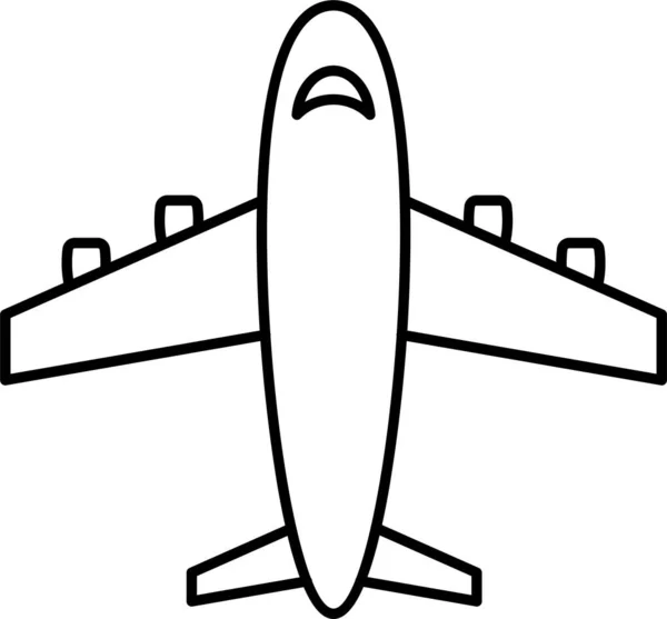 Airplane Plane Aeroplane Icon — Stock Vector