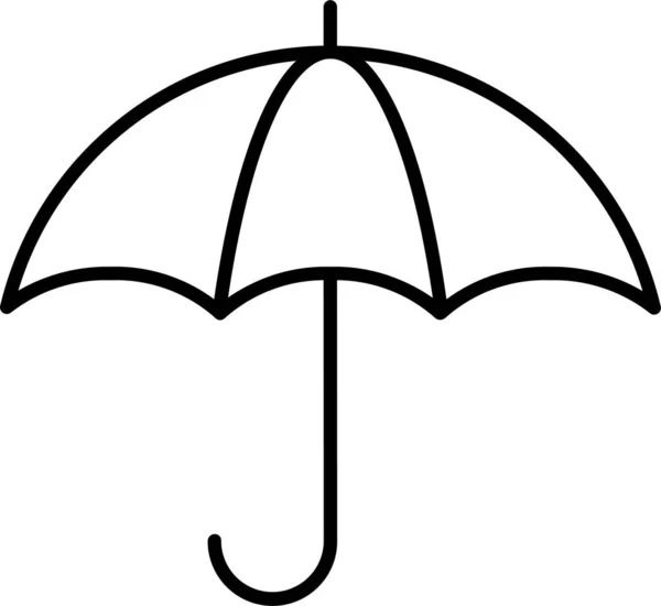 Paraguas Lluvia Tiempo Icono — Archivo Imágenes Vectoriales
