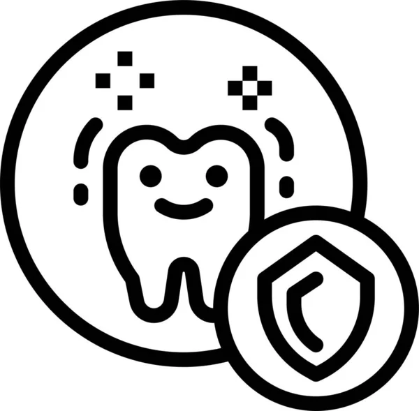 Dental Dentista Arquivos Ícone Estilo Esboço —  Vetores de Stock