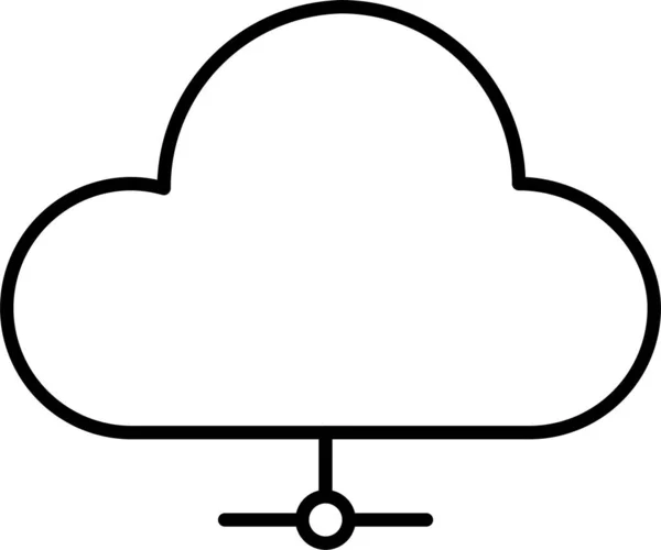 Ikona Danych Chmurze — Wektor stockowy