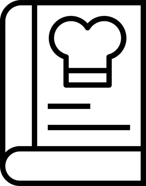 Кухонный Рецепт Значок Стиле Наброска — стоковый вектор