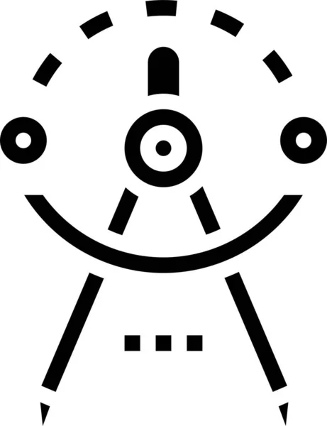艺术风格的指南针设计图标 — 图库矢量图片