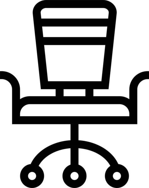 Chair Seat Comfortable Icon — Stock Vector