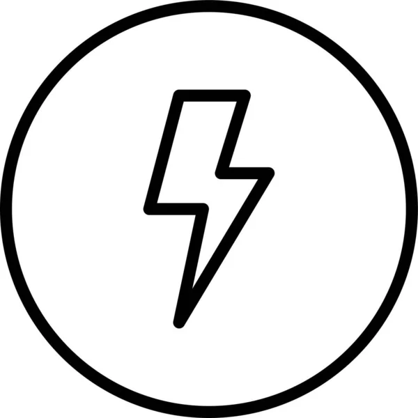 Flash Electricidad Signos Icono — Archivo Imágenes Vectoriales