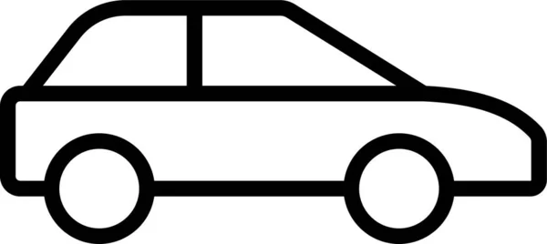 Пикап Автомобиль Значок Стиле Наброска — стоковый вектор