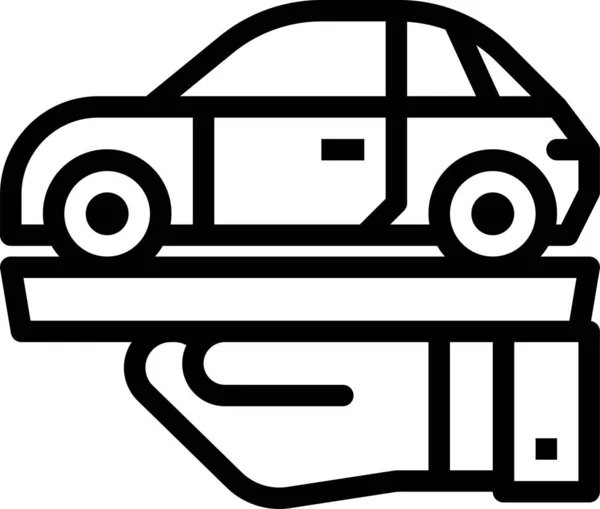 Купити Значок Рук Автомобіля Контурному Стилі — стоковий вектор
