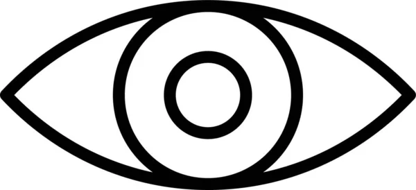 Oeil Visible Icône Vue — Image vectorielle