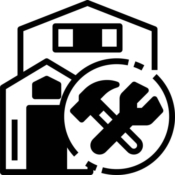 Home Improvement Home Maintenance Home Repair Icon — Stock Vector