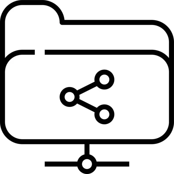 Ikona Složky Dokumentu — Stockový vektor