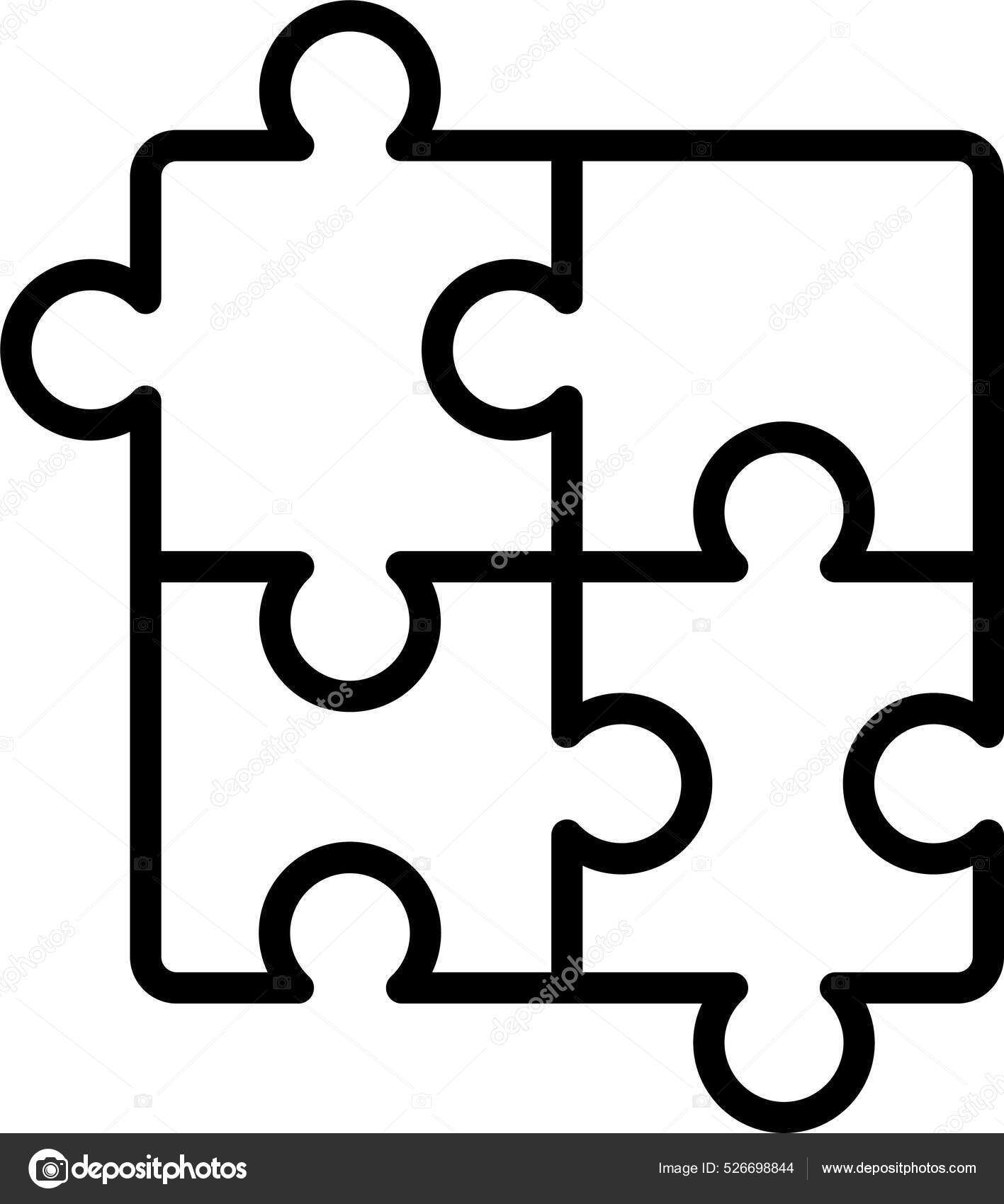 Peças de quebra-cabeças - ícones de formas grátis