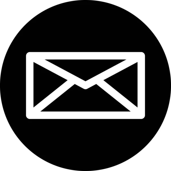 Icono Carta Esencial Correo Electrónico Estilo Sólido — Archivo Imágenes Vectoriales