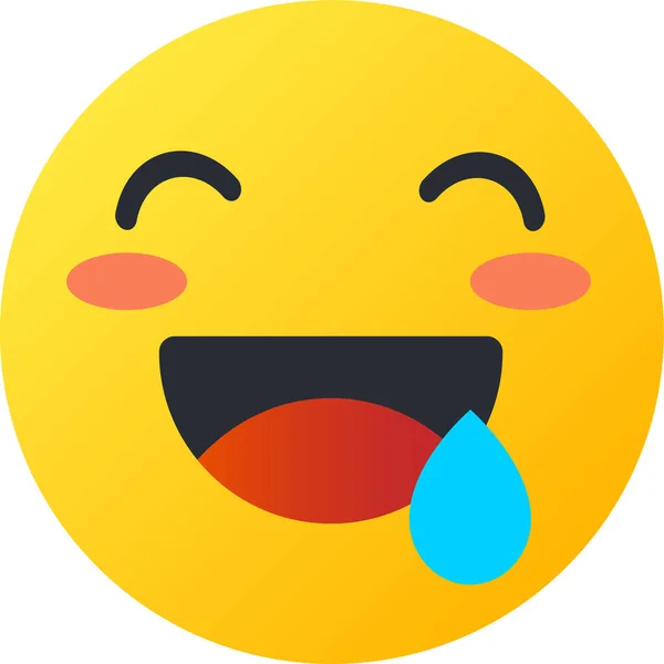 Avatar Baver Icône Emoji Dans Style Plat — Image vectorielle