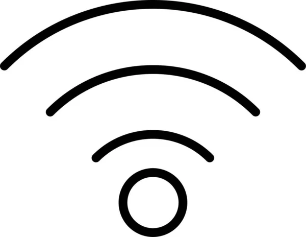 Symbol Für Drahtlose Internetverbindung Umrissen — Stockvektor