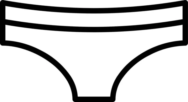 Underkläder Underkläder Underkläder Ikonen Kontur Stil — Stock vektor