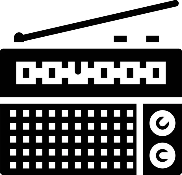 Icono Comunicaciones Audio Antena — Vector de stock