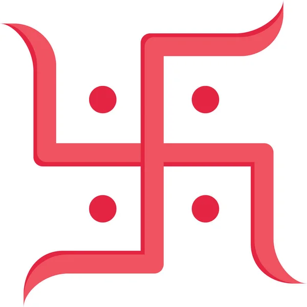 Hinduismus Religion Hakenkreuz Symbol — Stockvektor
