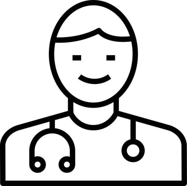 Médecin Emploi Chirurgien Icône — Image vectorielle