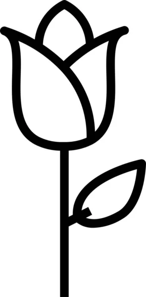 Flor Icono Flor Botánica — Vector de stock