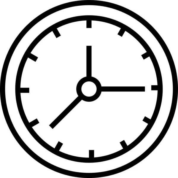 Uhr Uhrzeit Symbol — Stockvektor