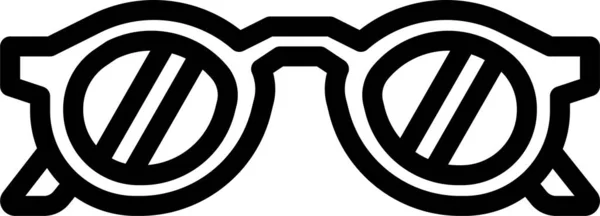 Szemüveg Szemüveg Napszemüveg Ikon Nyári Kategóriában — Stock Vector